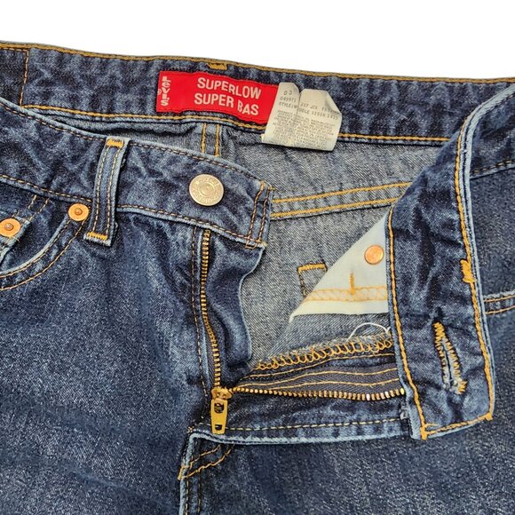 Levi's Superlow 7S Jeans Women's 100% Cotton Made in Canada Size 27x30 - Picture 10 of 14